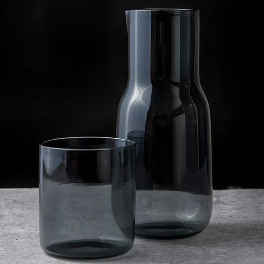 Handcrafted Glass Carafe Set | Smoke carafe Casa Amarosa