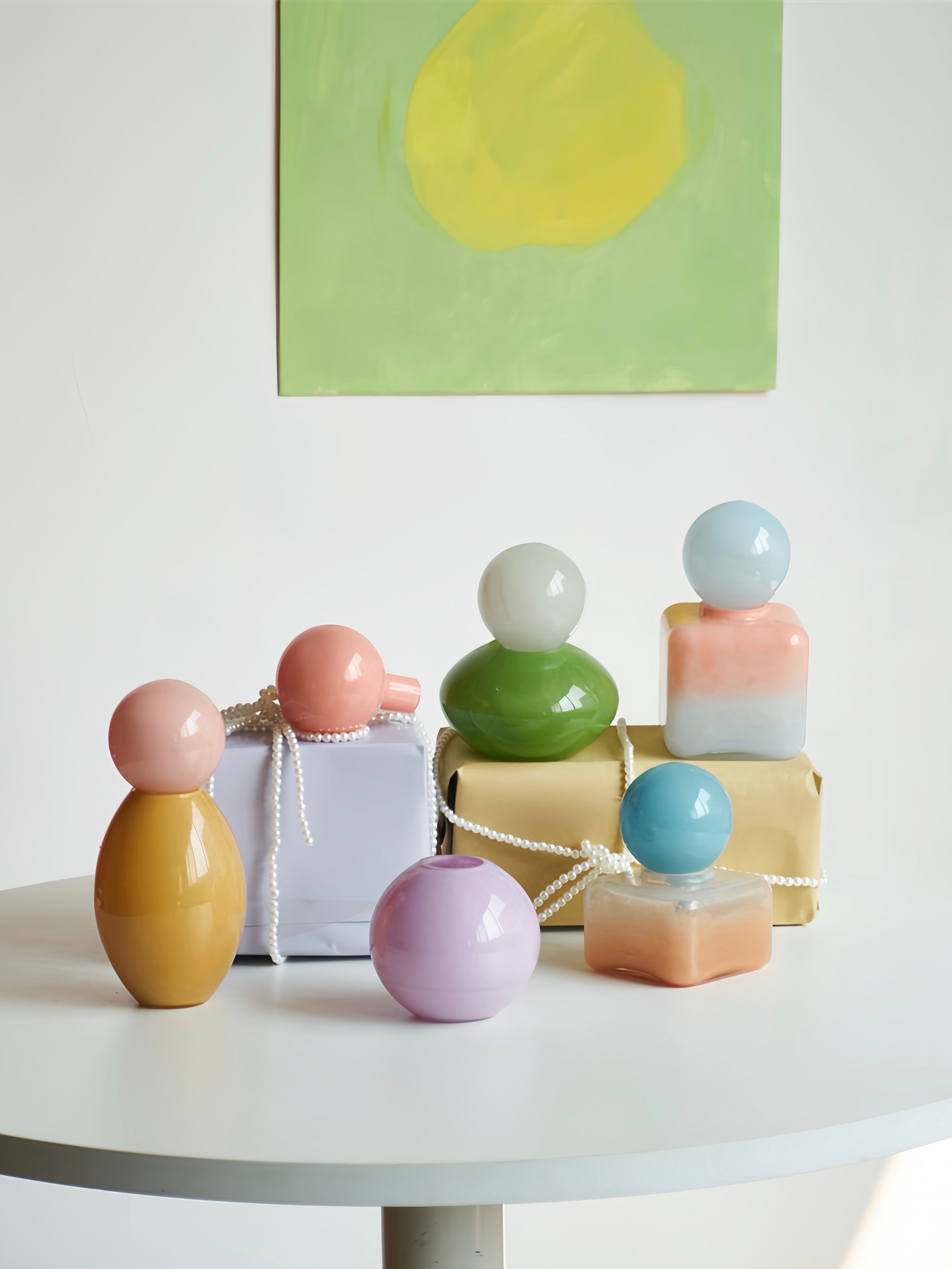 Handblown Bonbon Decorative Jar