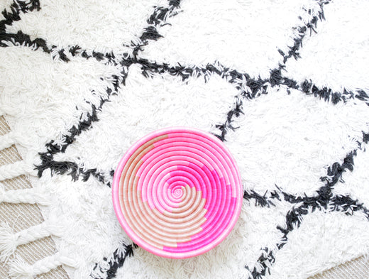 The Swirl Plateaus Handwoven Basket