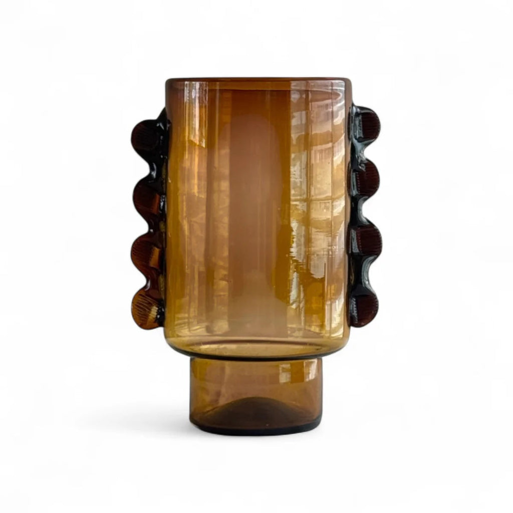 Nora Recycled Amber Glass Vase