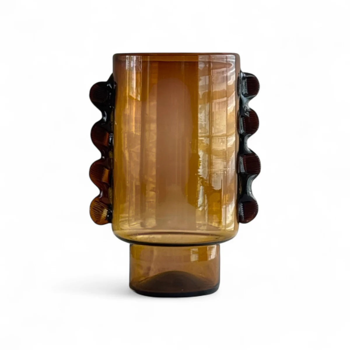 Nora Recycled Amber Glass Vase
