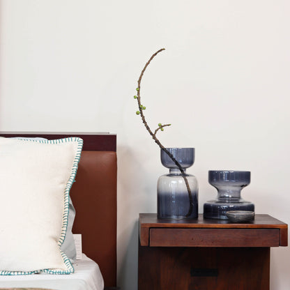 Slate Grey Handblown Glass Vase | Tall vase Casa Amarosa