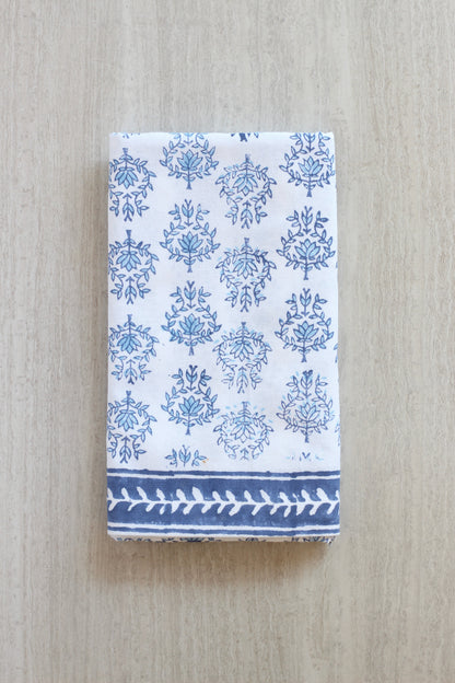 Lotus Table Runner | Uniform Blue & Navy The Mended Company