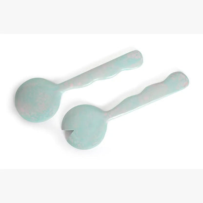 Resin Salad Server Set | Sky Blue salad server Casa Amarosa