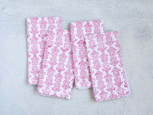 Dinner Napkins Set | Protea & Pink The Mended Company