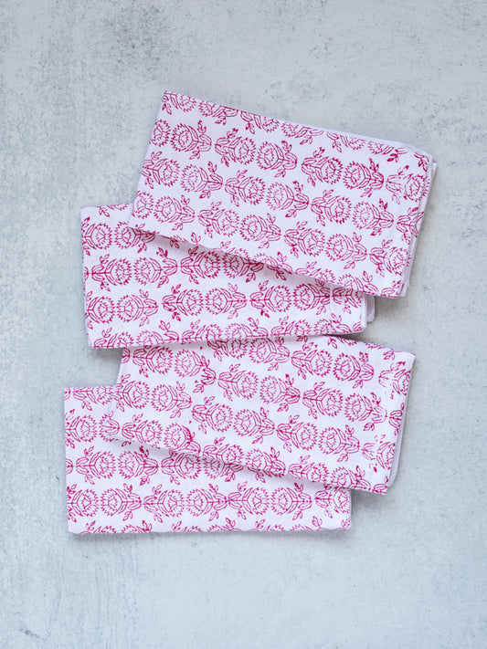 Dinner Napkins Set | Protea & Pink The Mended Company