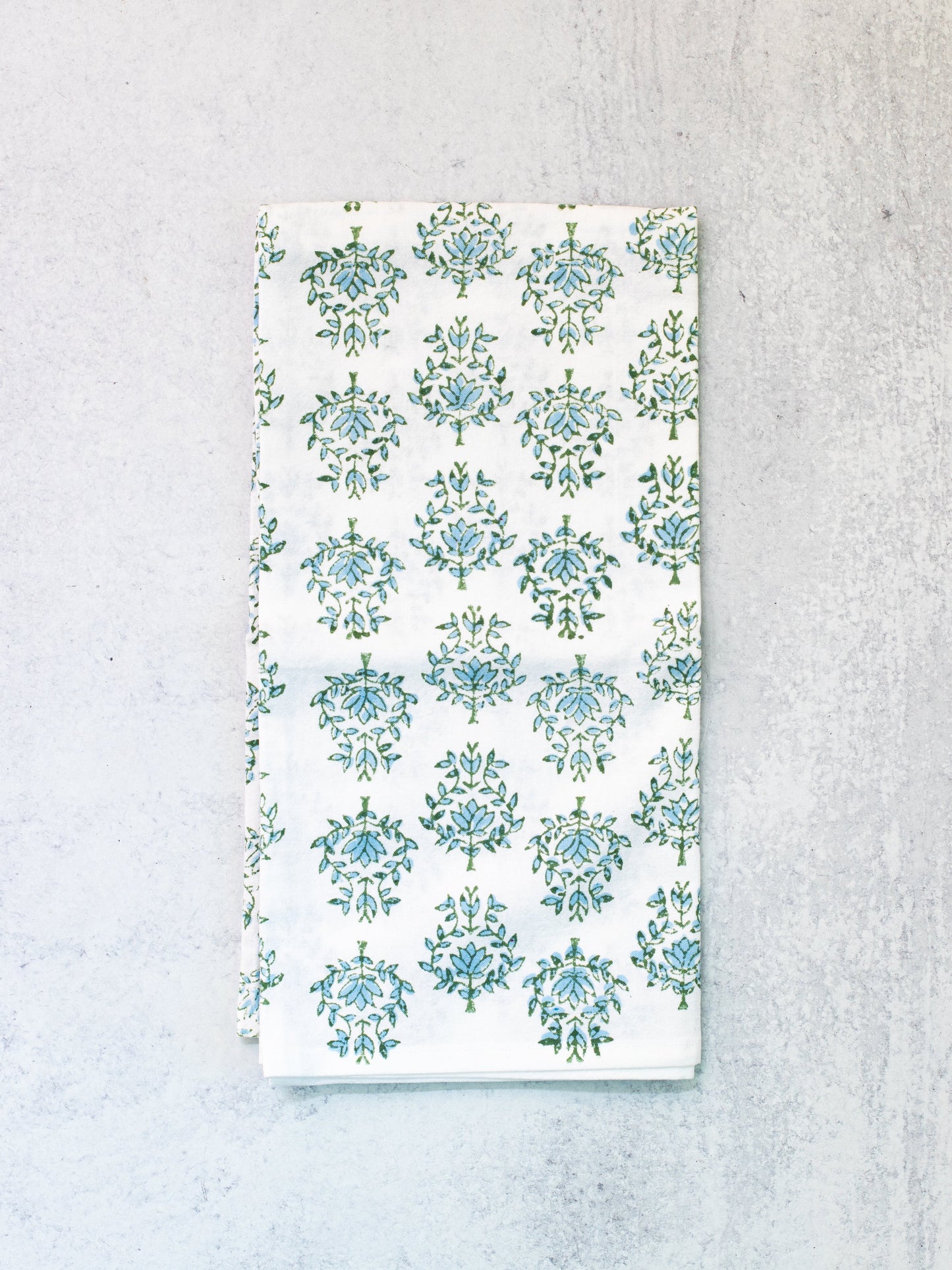 Tea Towel | Lotus, Sage & Uniform Blue The Mended Company