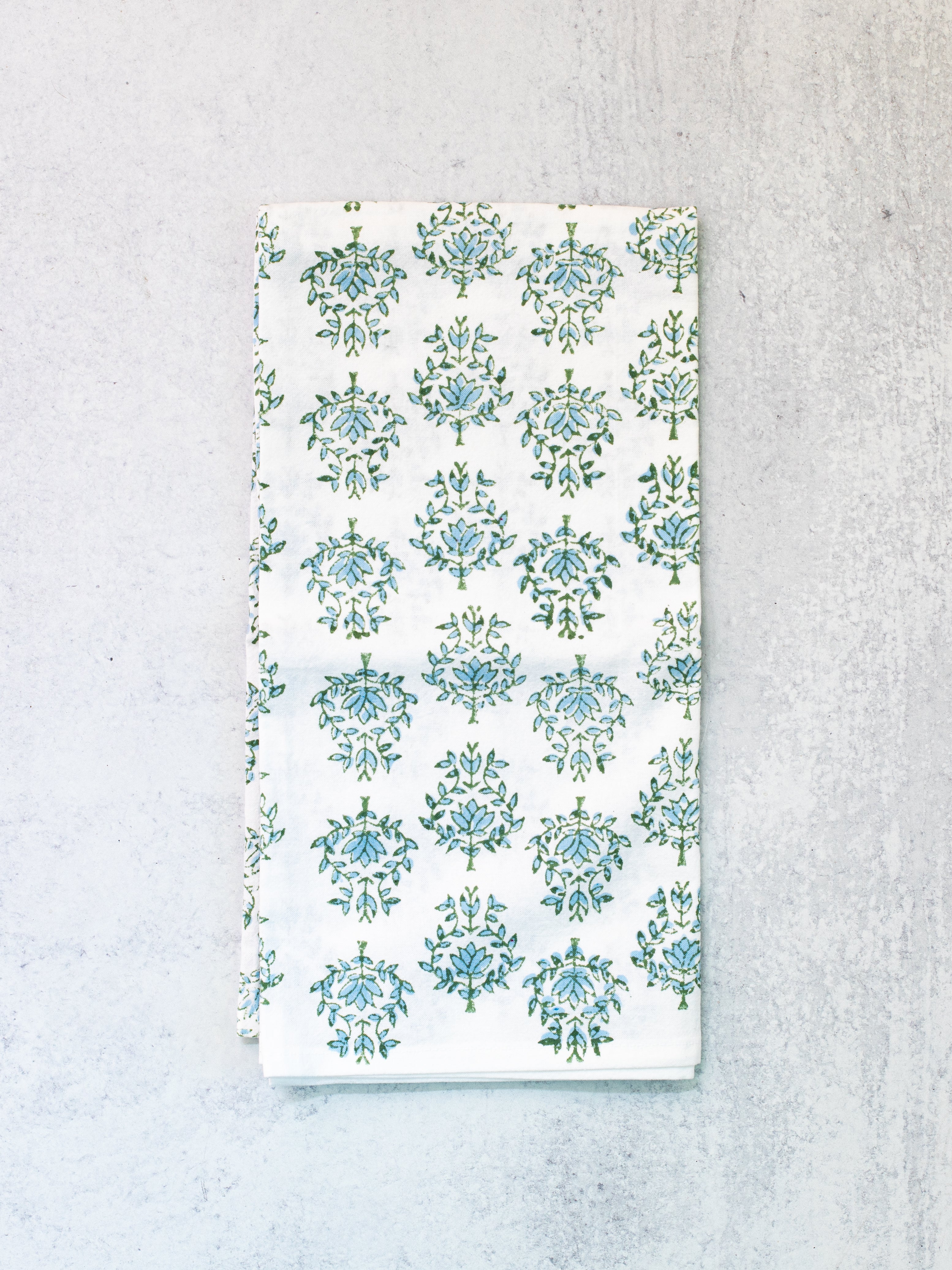 Tea Towel | Lotus, Sage & Uniform Blue The Mended Company