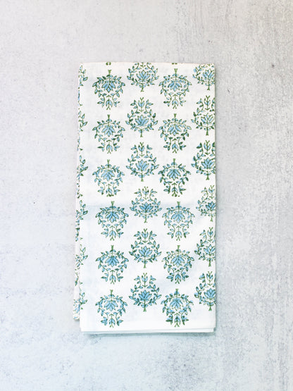 Tea Towel | Lotus, Sage & Uniform Blue The Mended Company
