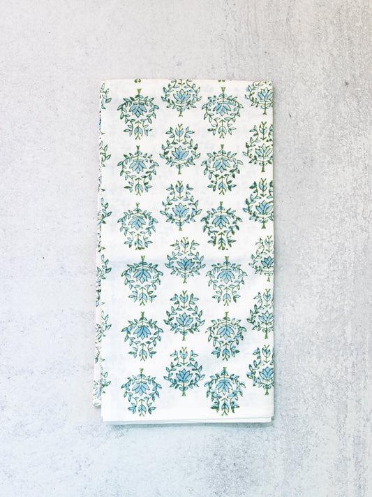 Tea Towel | Lotus, Sage & Uniform Blue The Mended Company