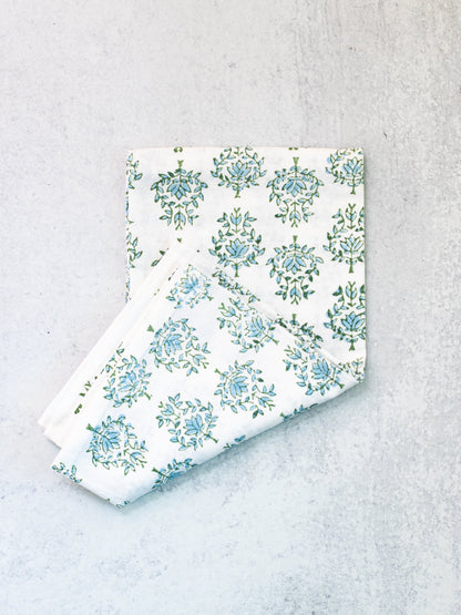 Tea Towel | Lotus, Sage & Uniform Blue The Mended Company