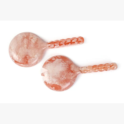 Resin Salad Server-Pink (Set of 2), 4.10 x 8.75 inches Kitchen essential Casa Amarosa