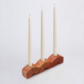 Wavy Gemstone Candelabra - Jasper