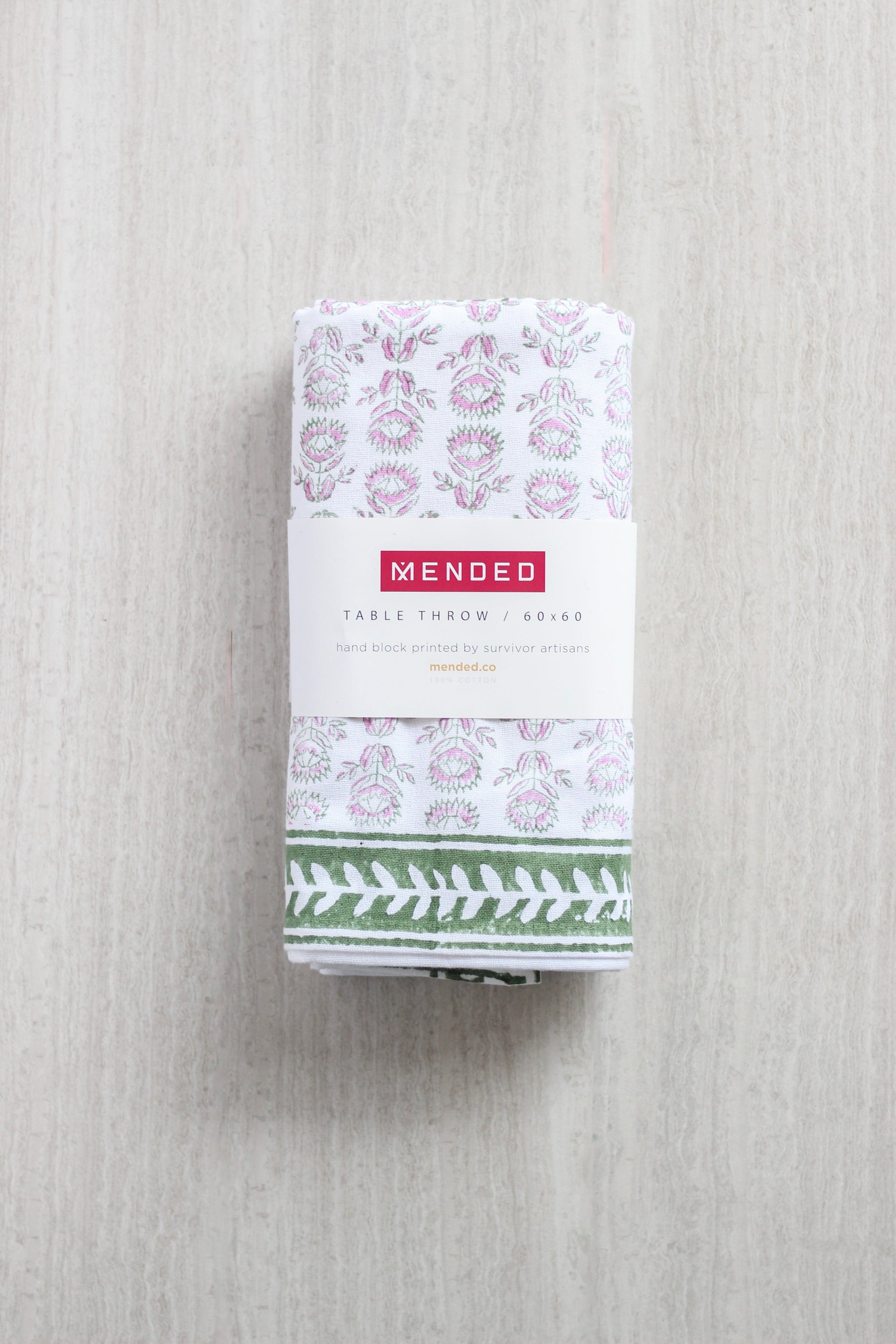 Table Throw | Protea, Sage & Lilac The Mended Company