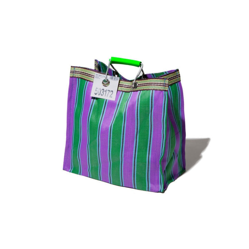 Recycled Plastic Stripe Tote Bag | Square