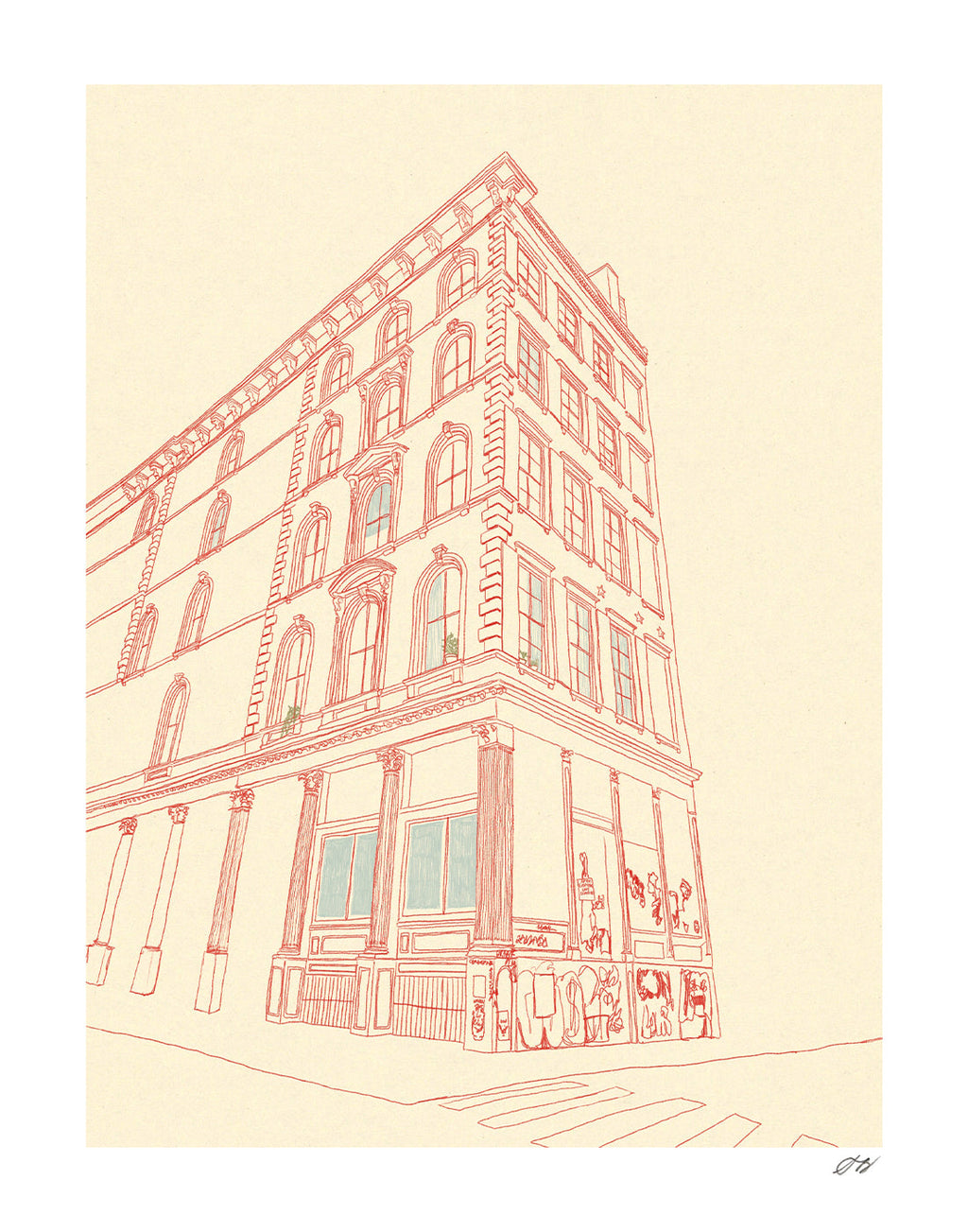 Graffiti Print by Stephanie Browne