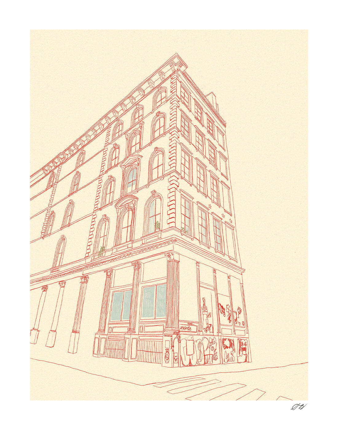 Graffiti Print by Stephanie Browne