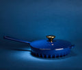 Enameled Cast Iron Frying Pan with Lid