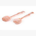 Resin Salad Server Set | Pink salad server Casa Amarosa