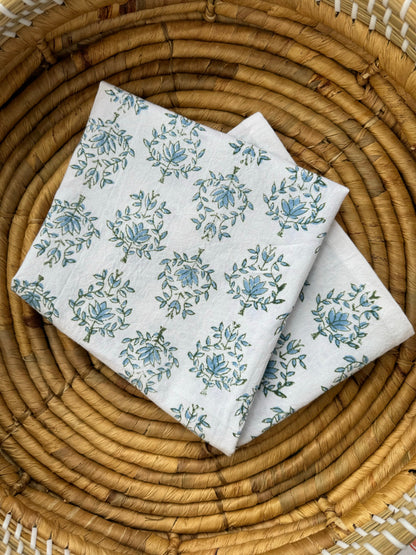Tea Towel | Lotus, Sage & Uniform Blue The Mended Company