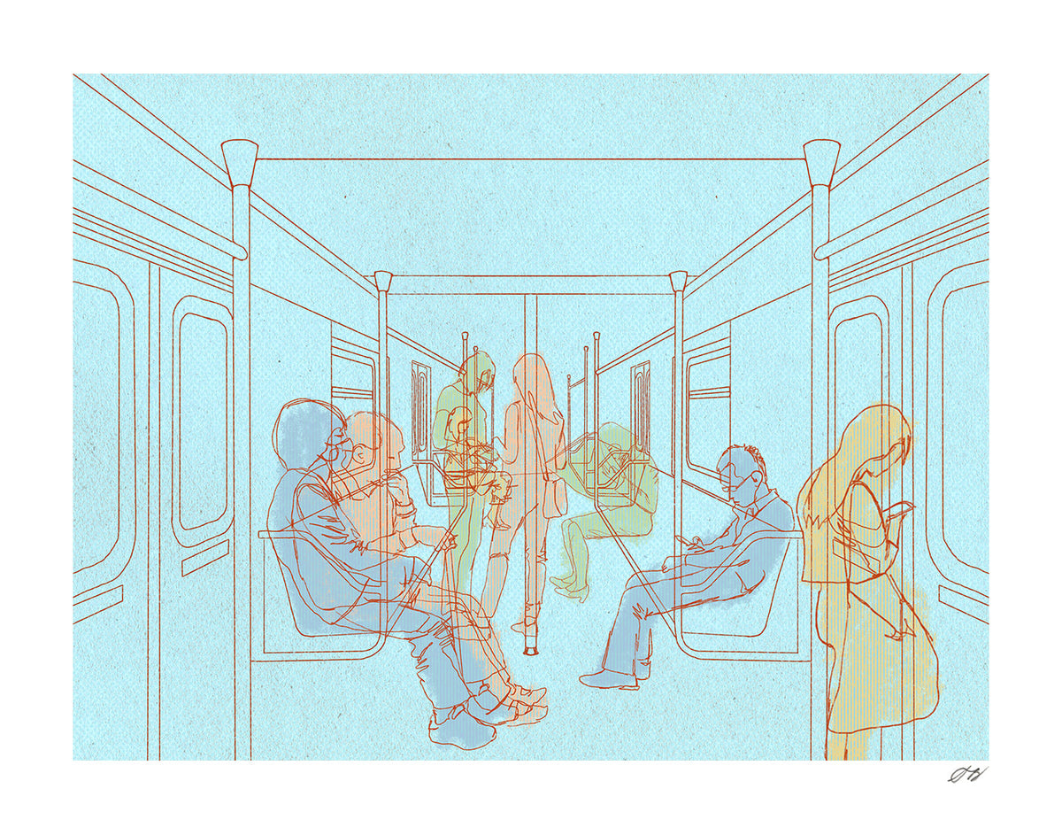 Subway Print by Stephanie Browne