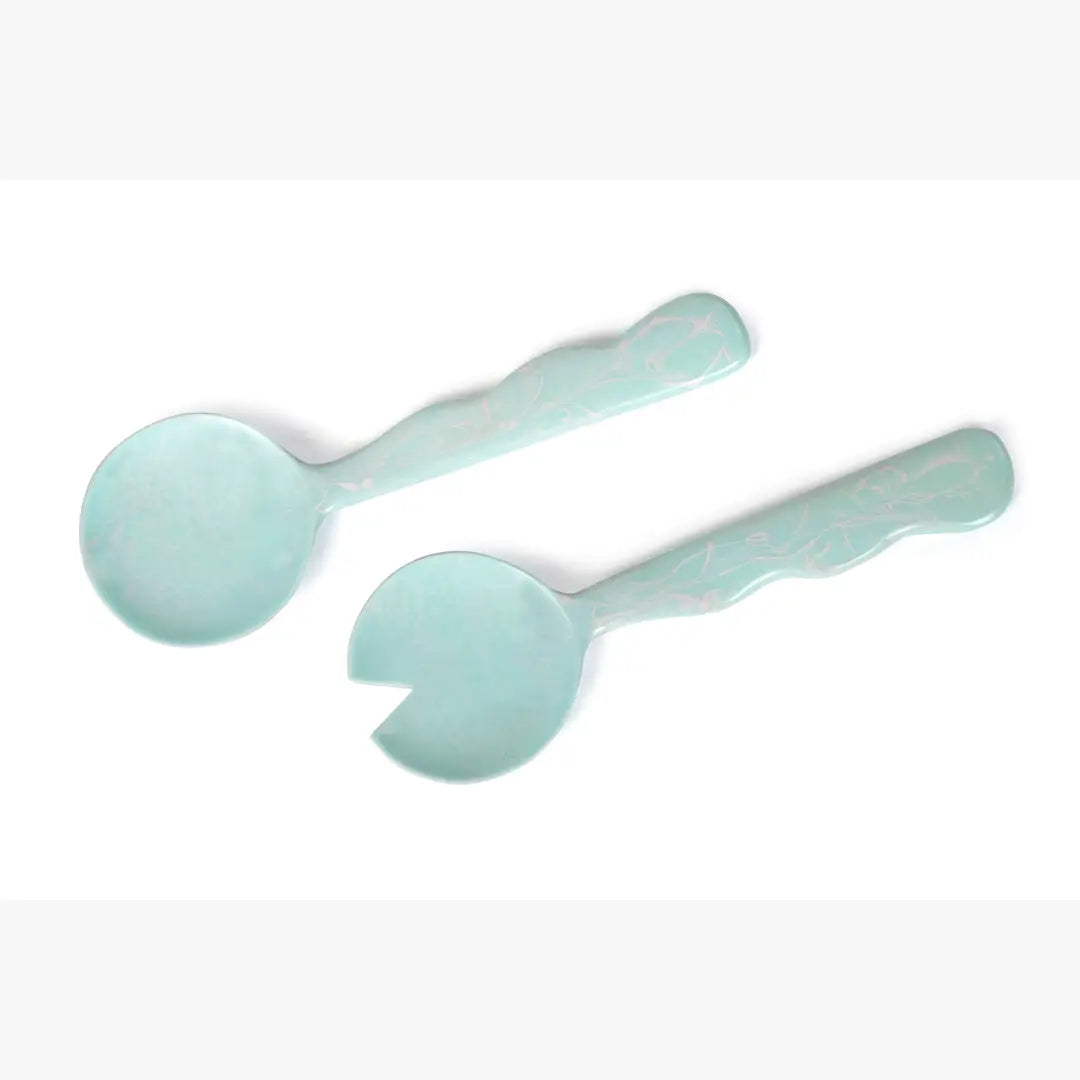Resin Salad Server Set | Sky Blue salad server Casa Amarosa