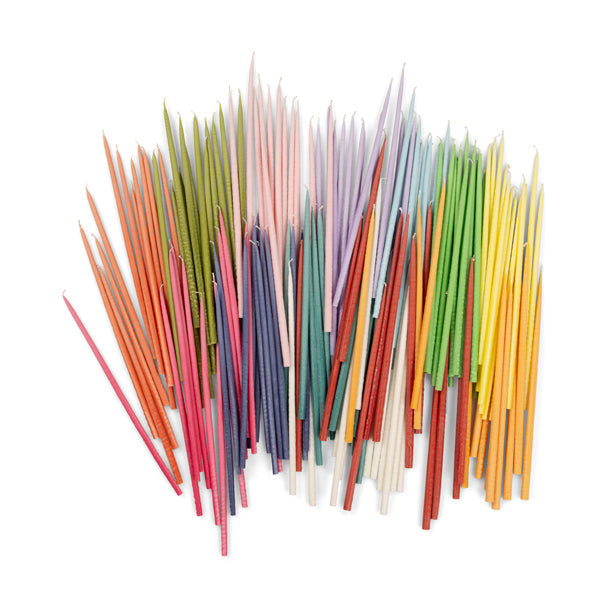 Thin Taper Candles - Grass Green