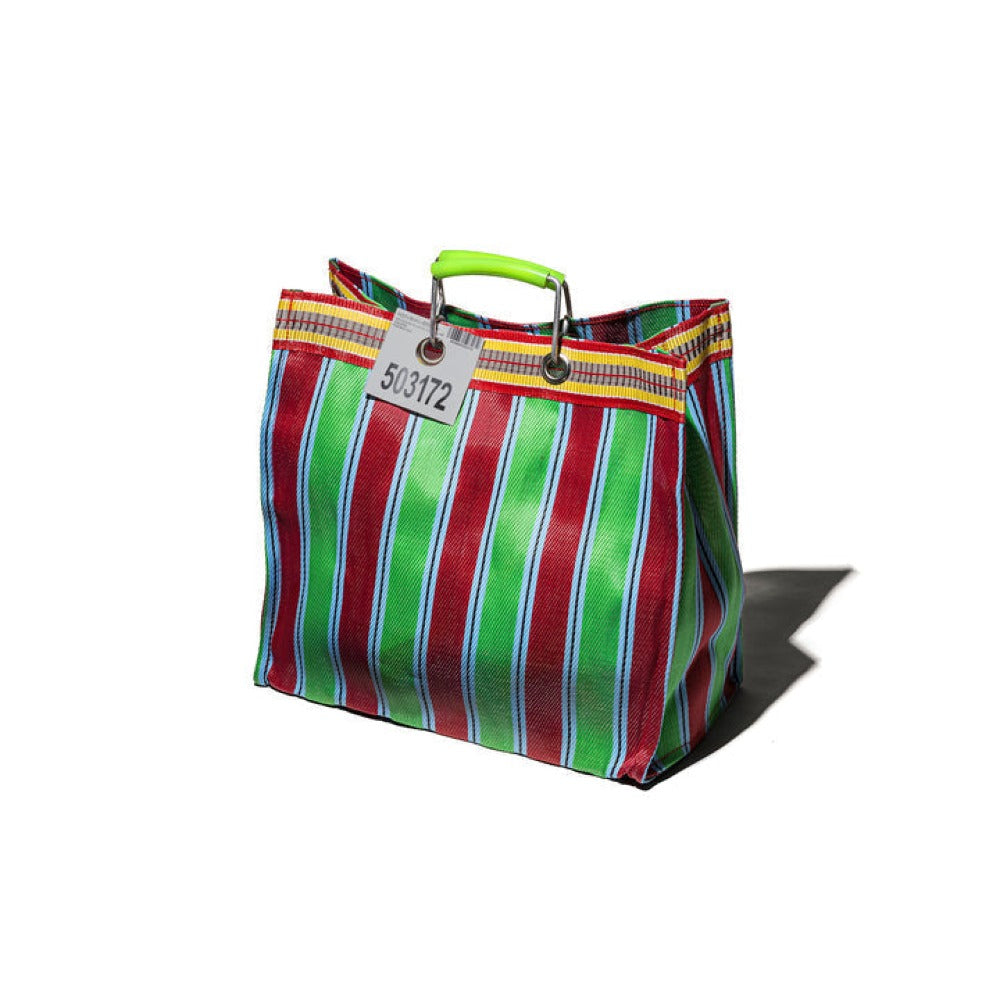 Recycled Plastic Stripe Tote Bag | Square