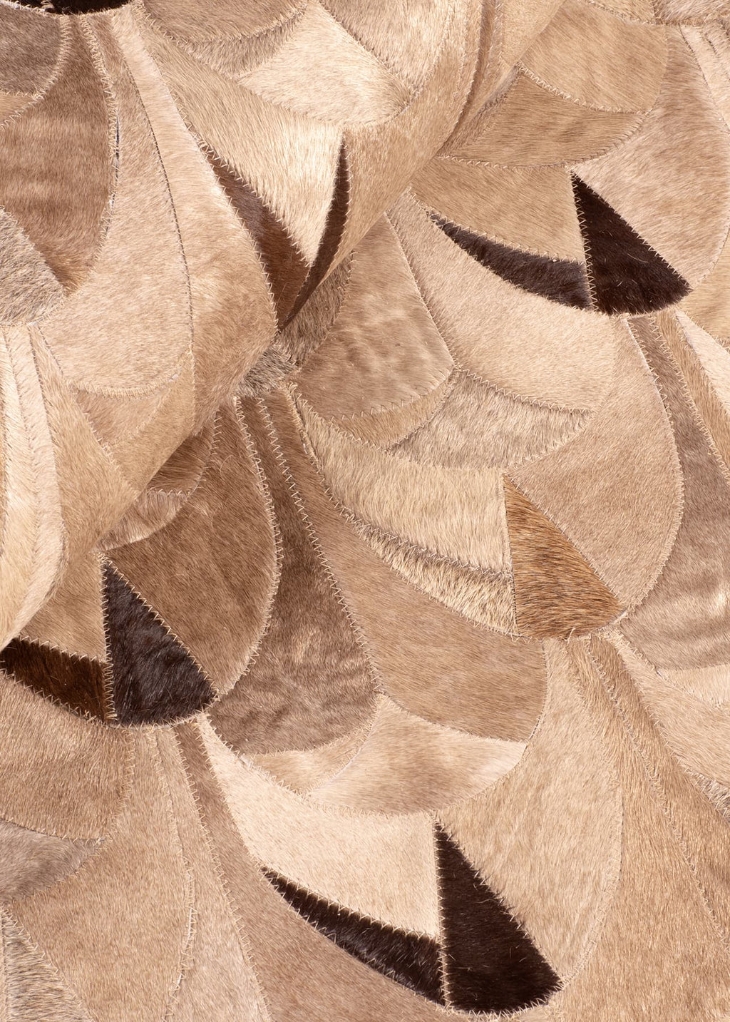 Handmade Art Deco Cowhide Rug