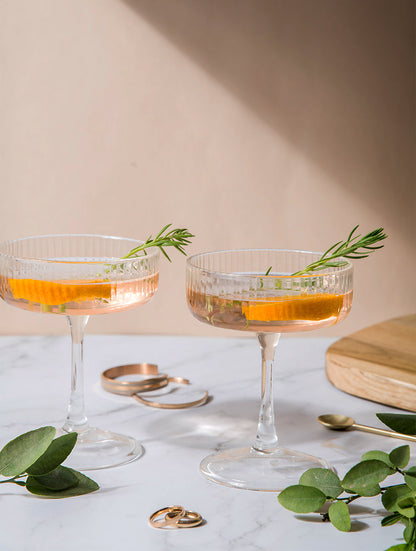 Audrey Coupe Glass | Set of 4 Drinking glass Casa Amarosa
