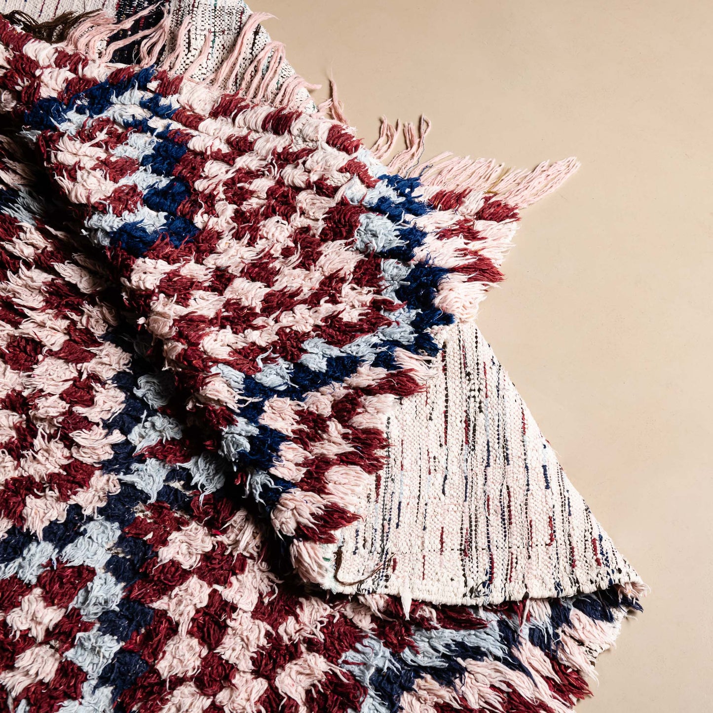 Nafisah - vintage boucherouite rug boucherouite rug Benisouk