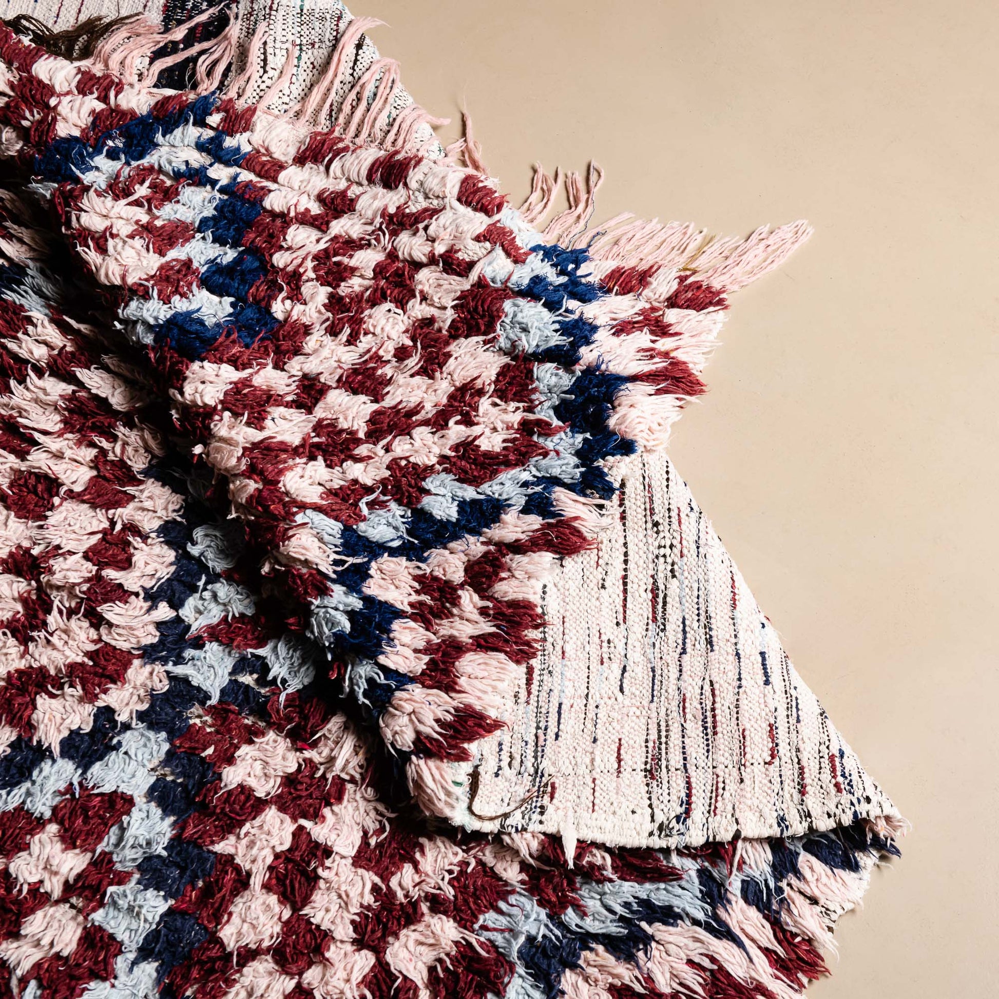 Nafisah - vintage boucherouite rug boucherouite rug Benisouk