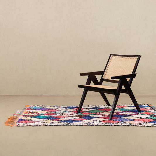 Fatma | Vintage Boucherouite Rug boucherouite rug Benisouk
