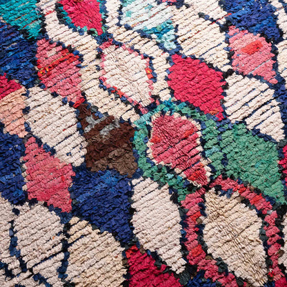 Fatma | Vintage Boucherouite Rug boucherouite rug Benisouk