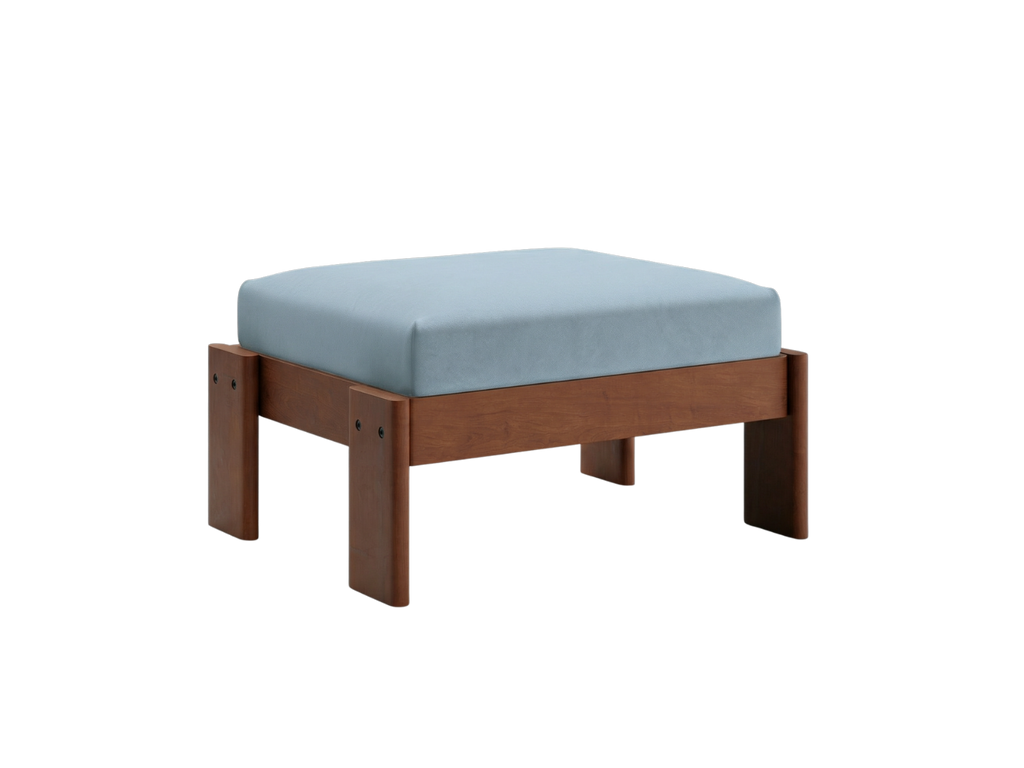 The Bacana Ottoman in Recycled Velvet