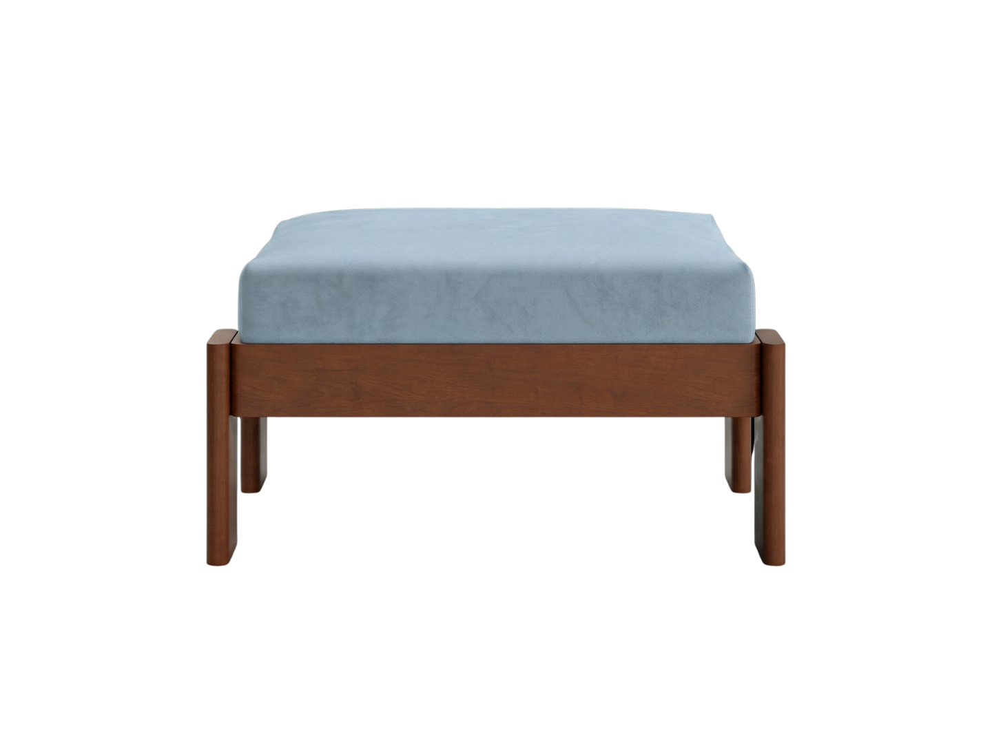 The Bacana Ottoman in Recycled Velvet