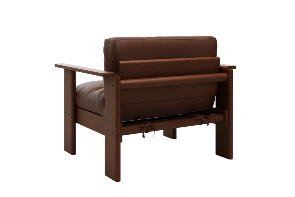 The Bacana Armchair in Cactus Leather