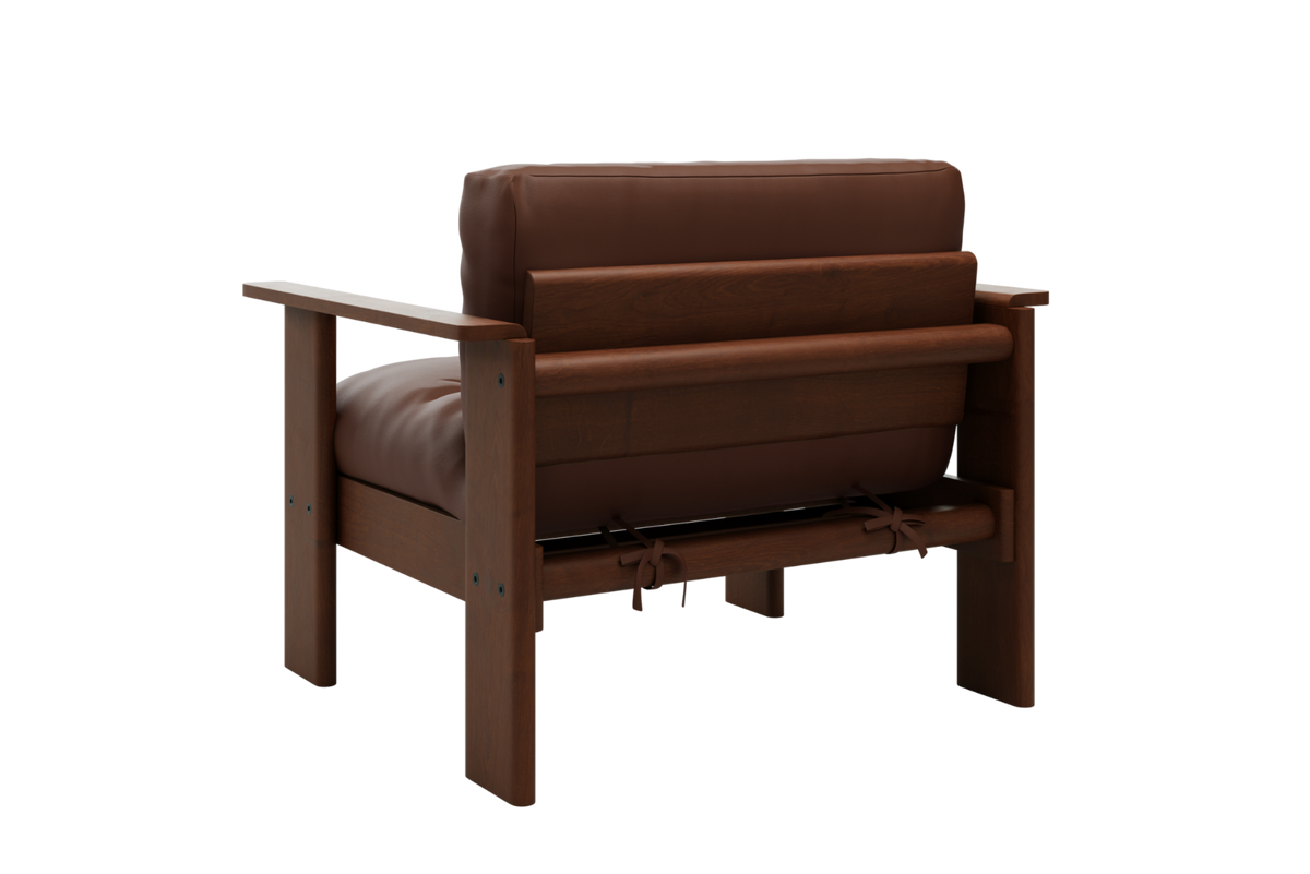 The Bacana Armchair in Cactus Leather