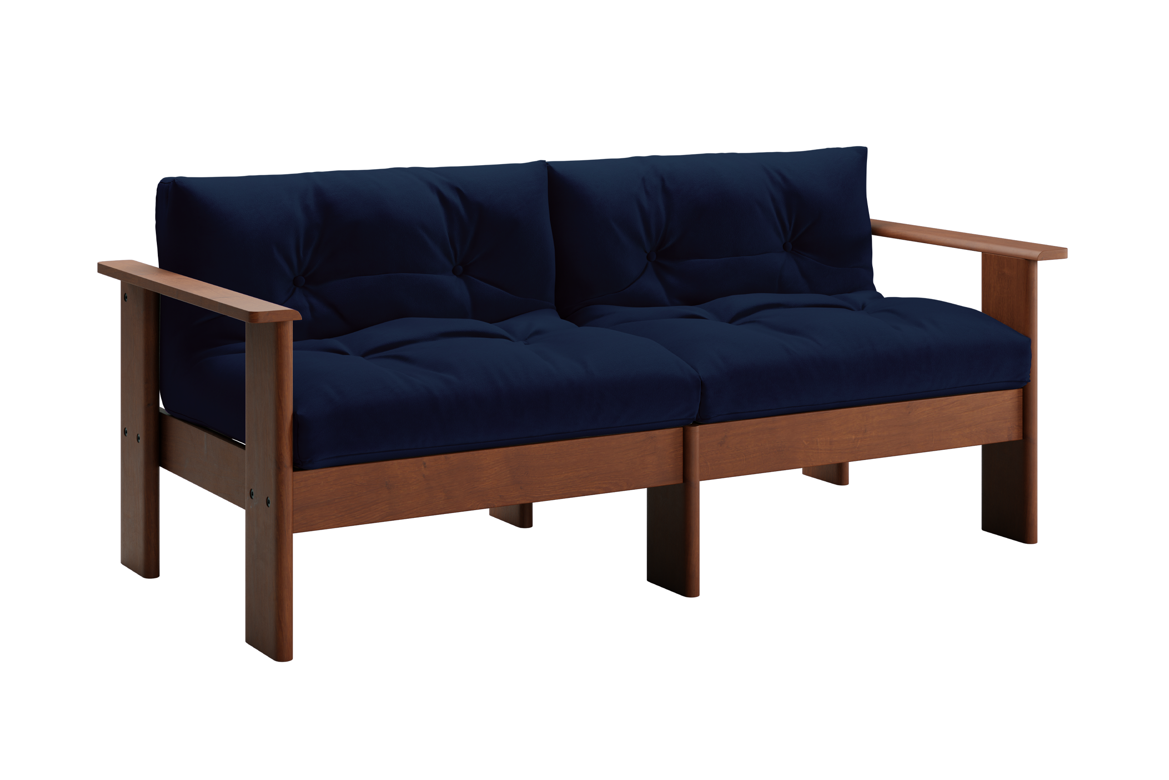 The Bacana Loveseat in Recycled Velvet