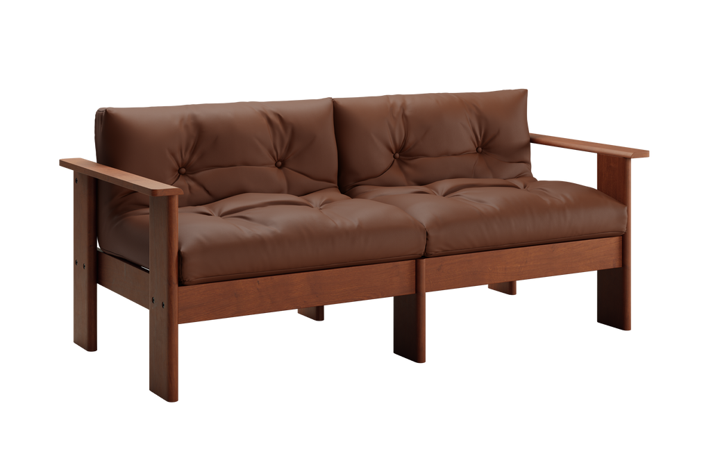 The Bacana Loveseat in Cactus Leather