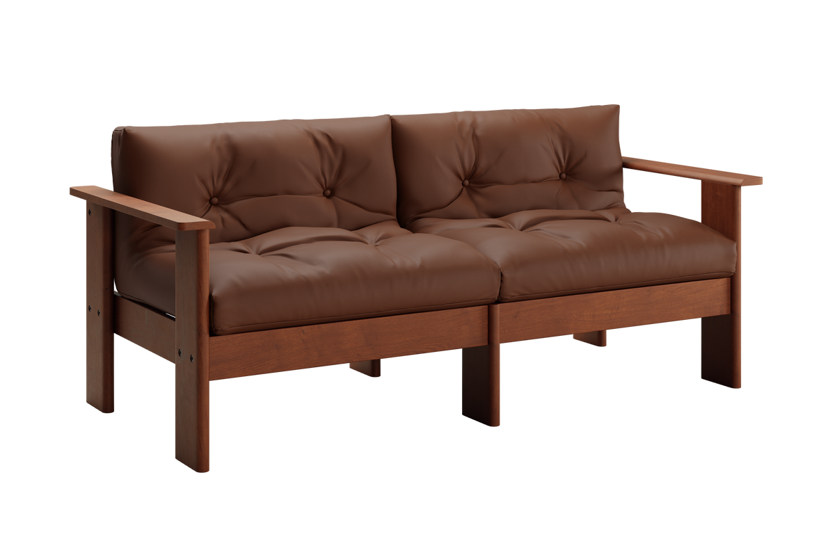 The Bacana Loveseat in Cactus Leather