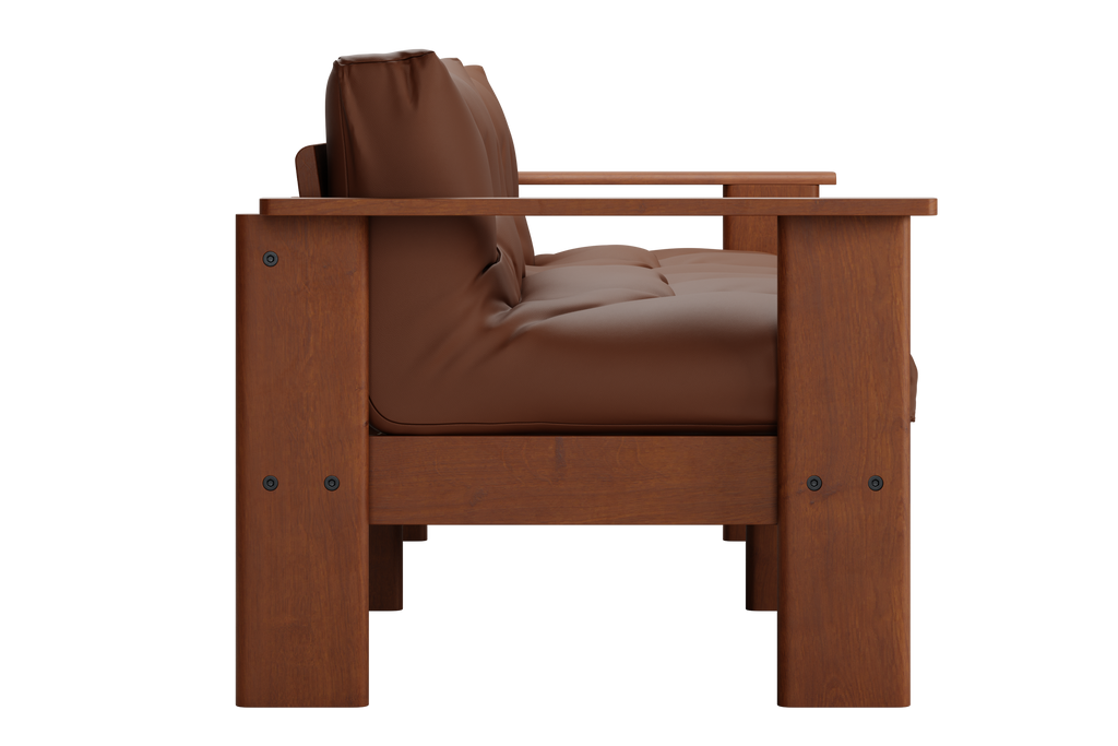 The Bacana Loveseat in Cactus Leather