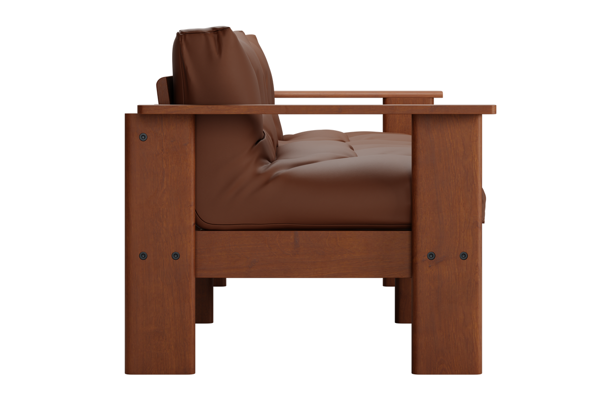 The Bacana Loveseat in Cactus Leather