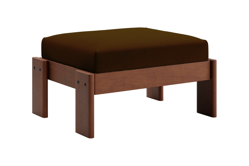 The Bacana Ottoman in Recycled Velvet