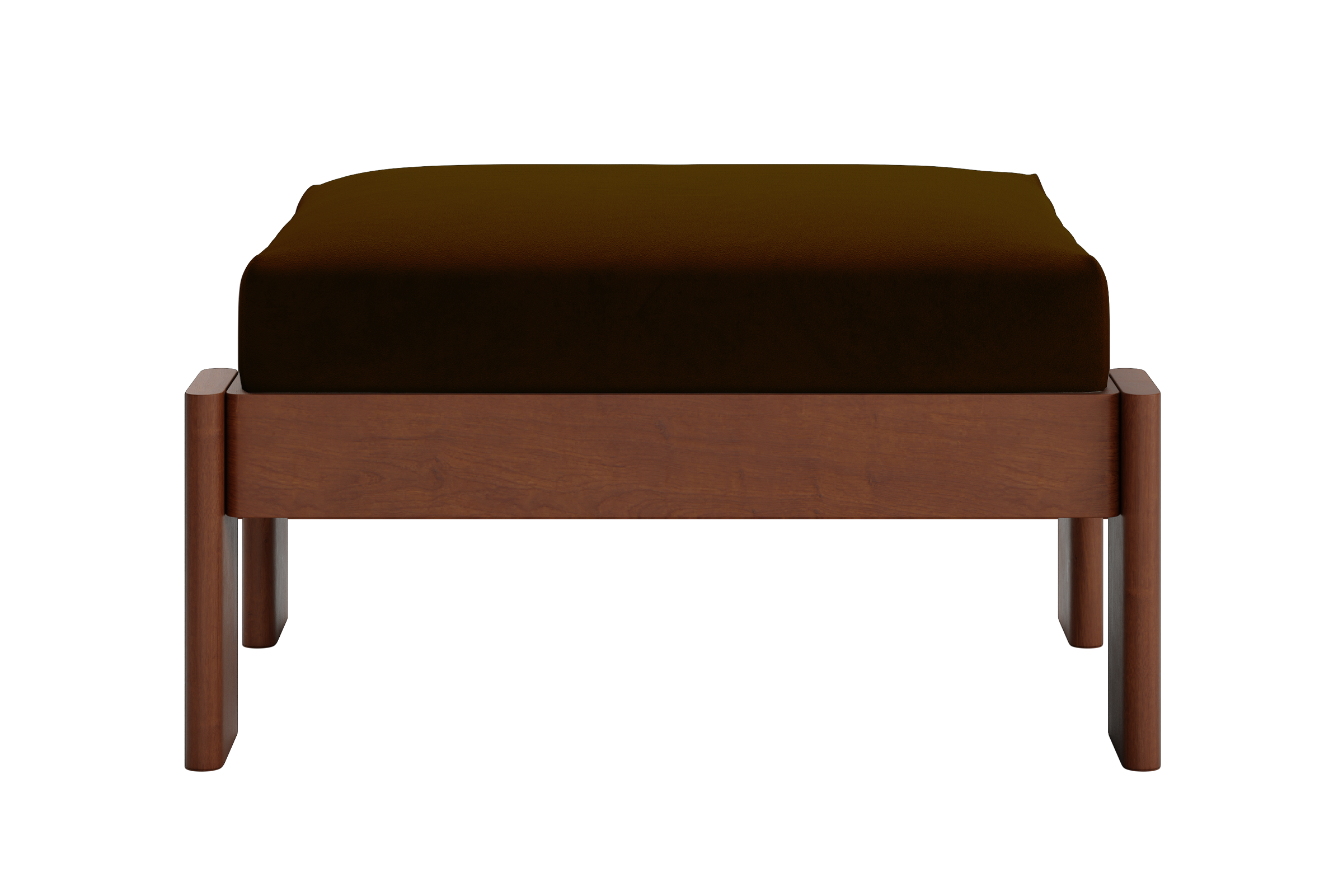 The Bacana Ottoman in Recycled Velvet