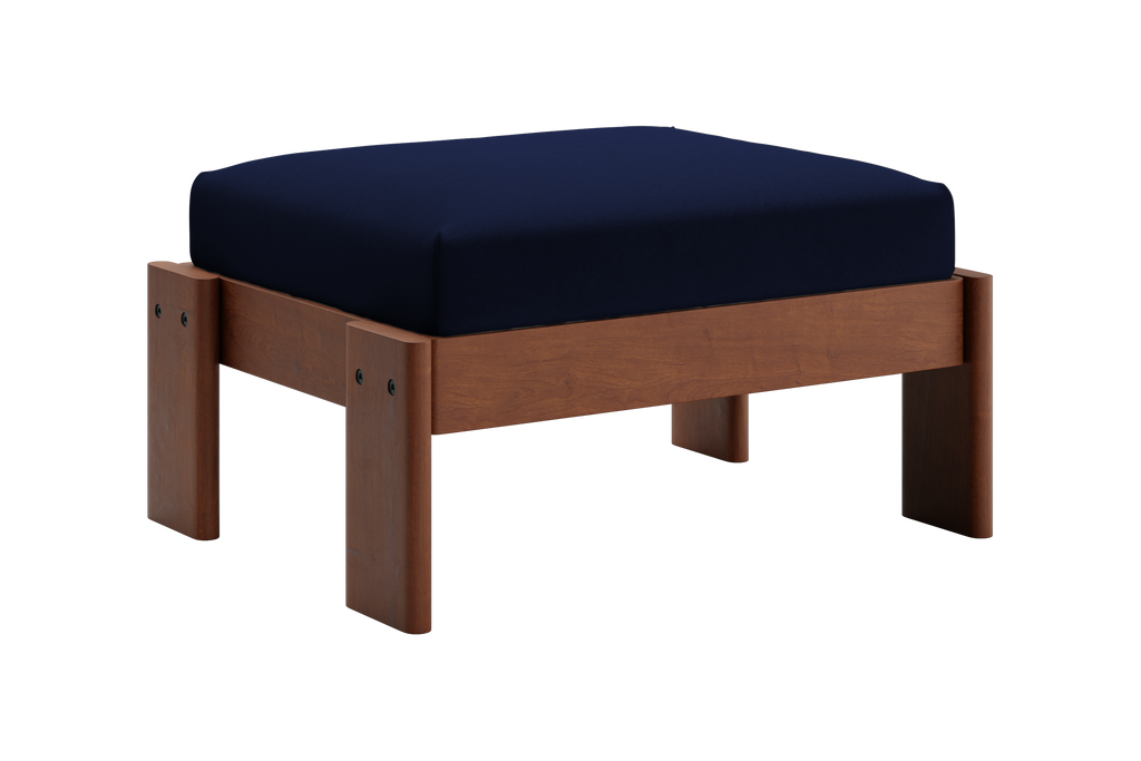 The Bacana Ottoman in Recycled Velvet