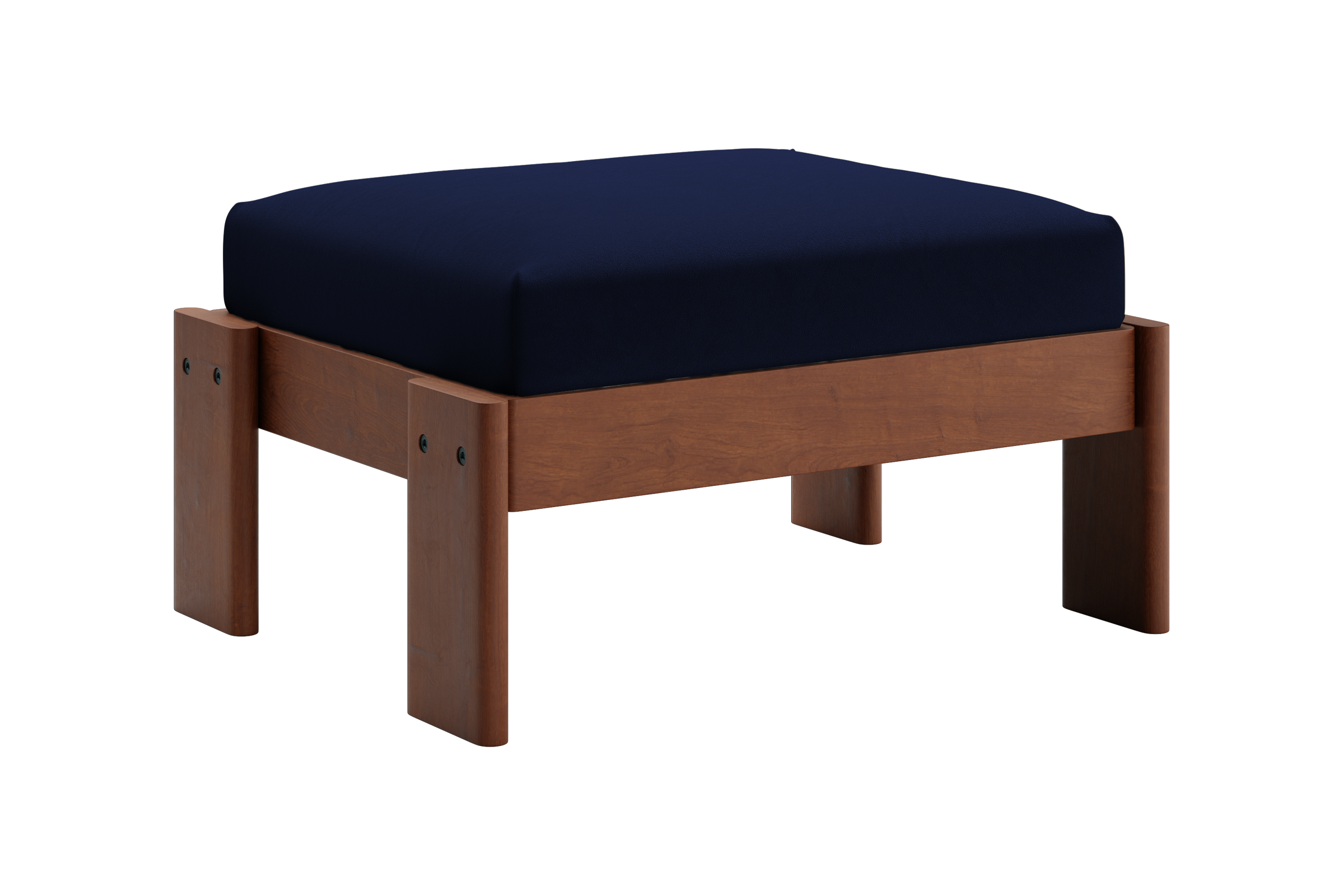 The Bacana Ottoman in Recycled Velvet