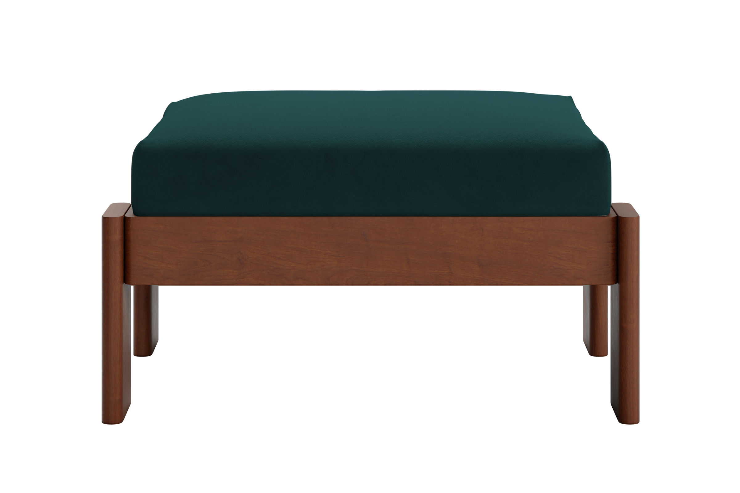 The Bacana Ottoman in Recycled Velvet