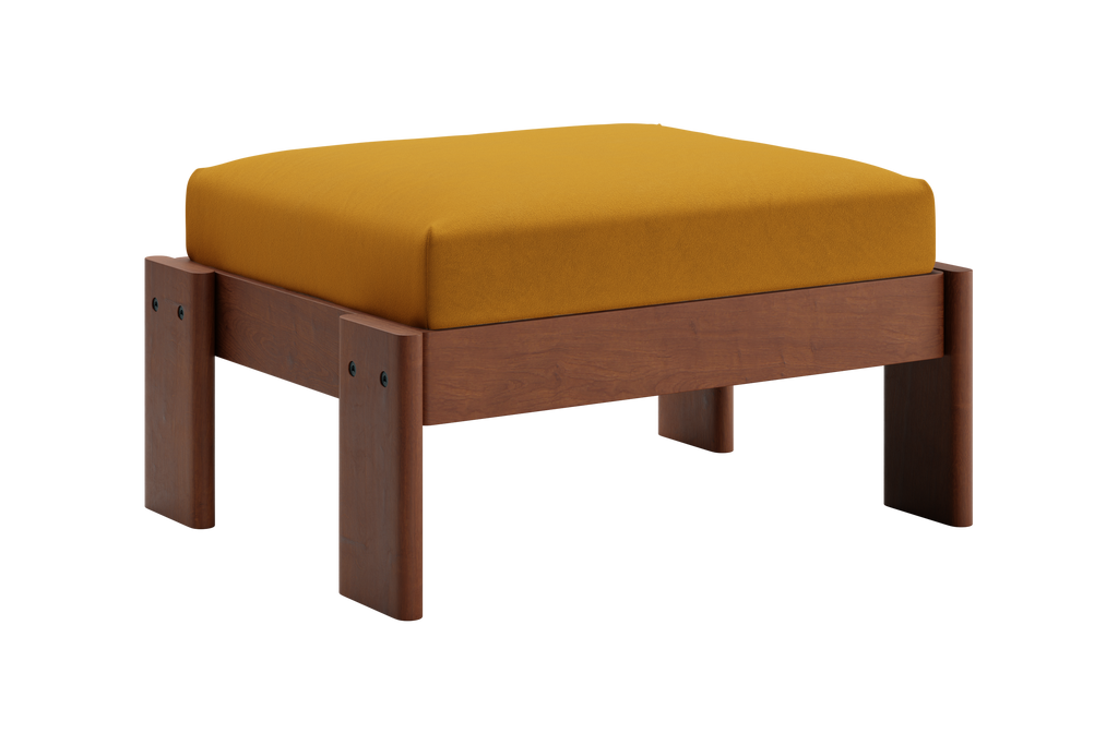 The Bacana Ottoman in Recycled Velvet