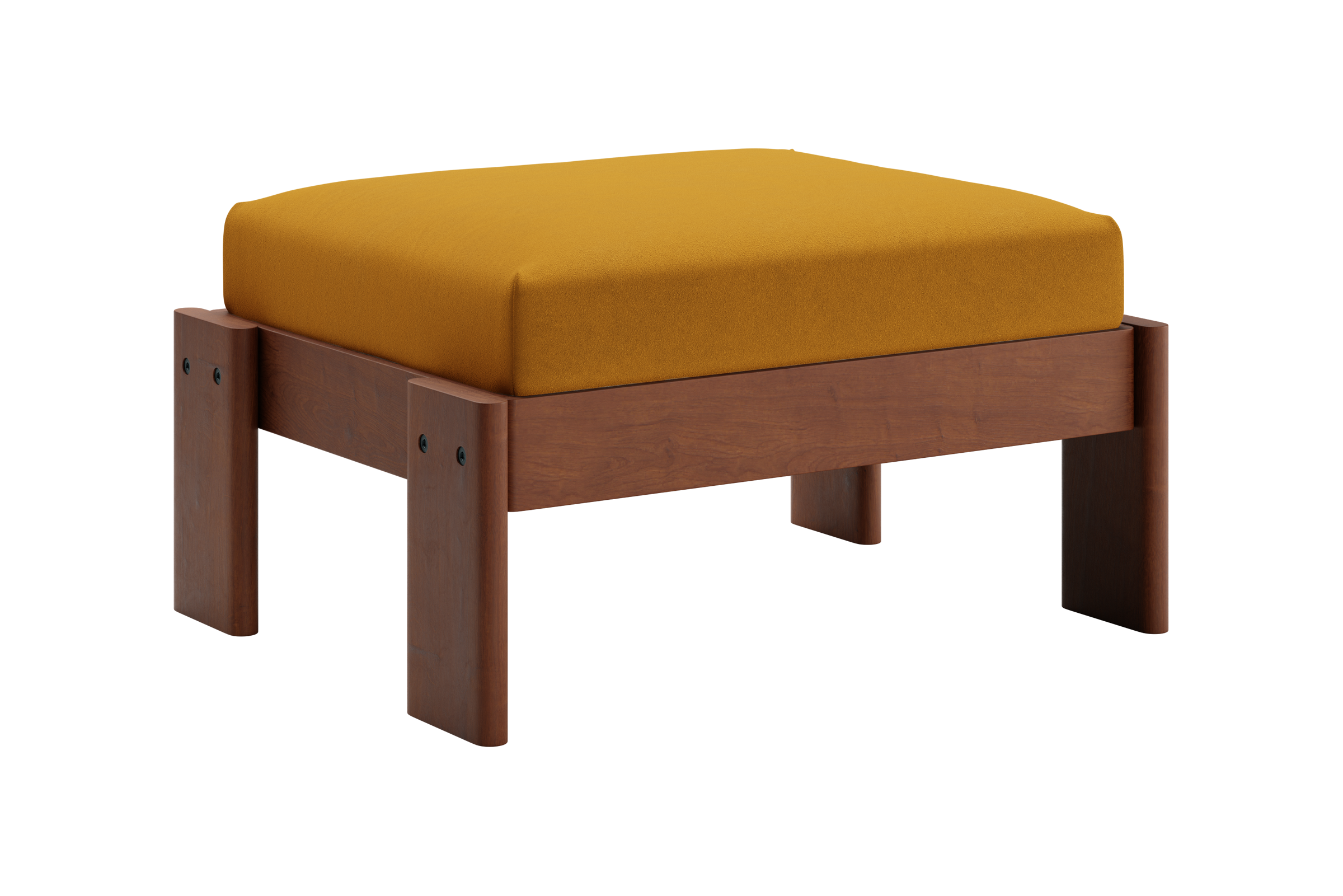 The Bacana Ottoman in Recycled Velvet